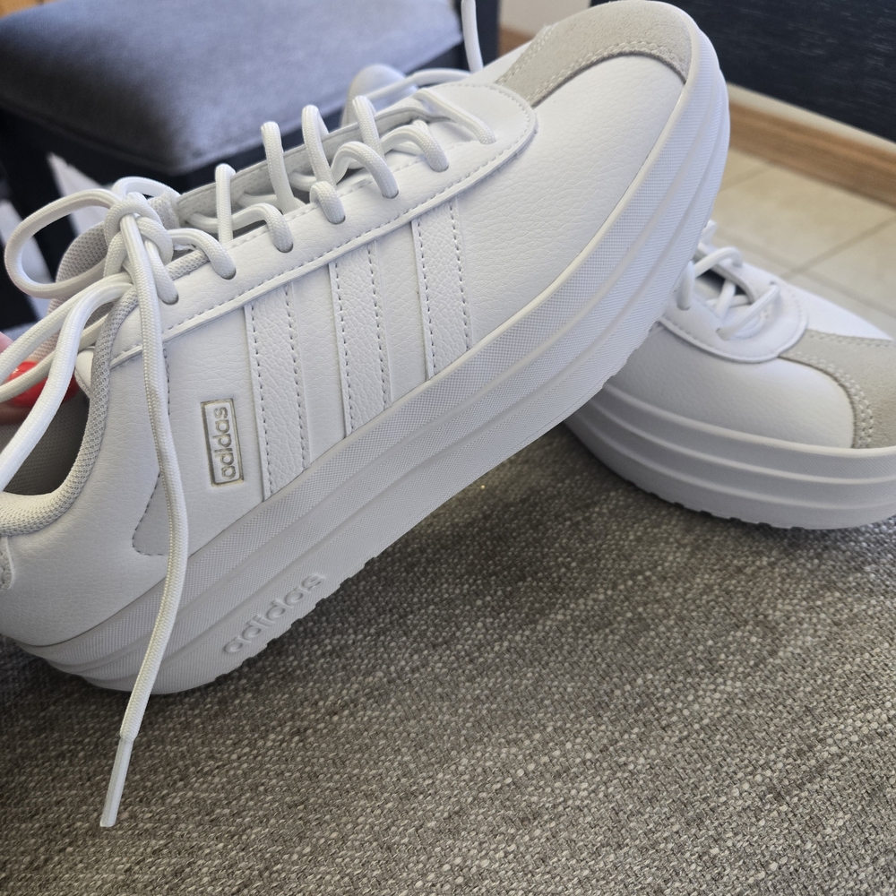 Classic White Adidas Casual Sneakers